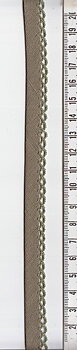Snedslåband m. spets, darkbeige
