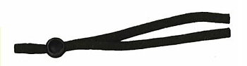 Maskstroppar svarta,  5mm x 26 cm, 20-pack