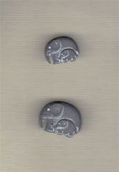 Plastknapp - Elefant - 2