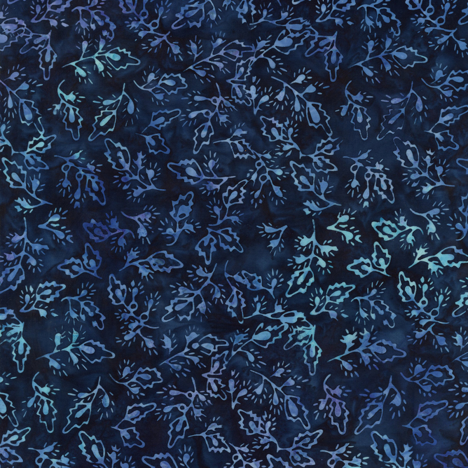 Tyg - Batik - Sapphire Little Buds