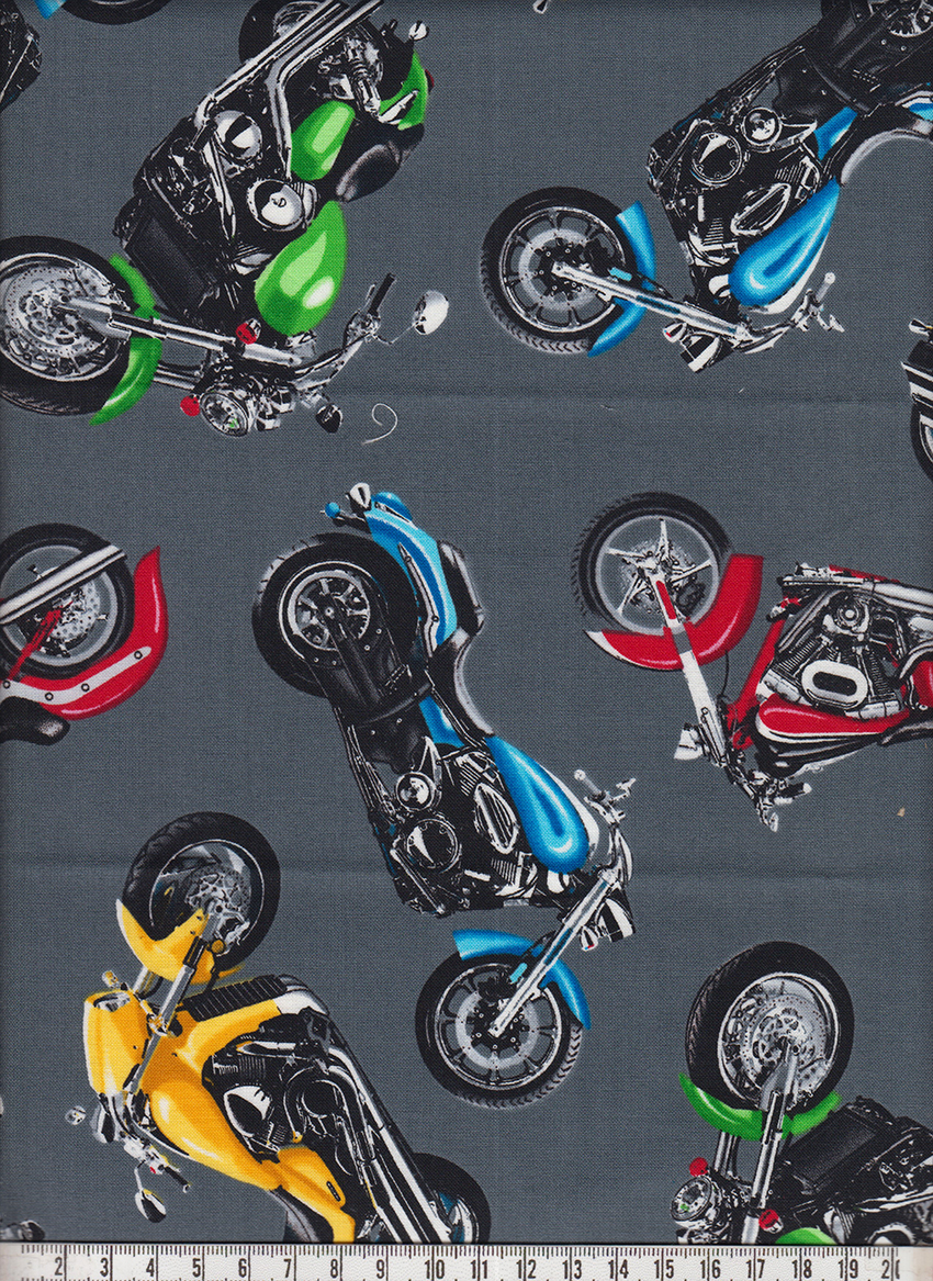 Large Motorbikes steel - Motorcykel, stor (30 x 110 cm)