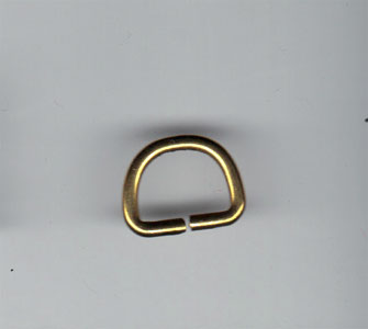 D-ring för väska - Mässing (10mm) - 2