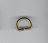 D-ring för väska - Mässing (10mm)