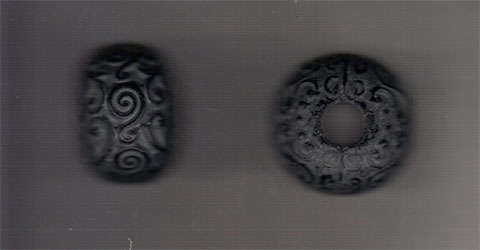 Snörstopp - Ornament (svart)