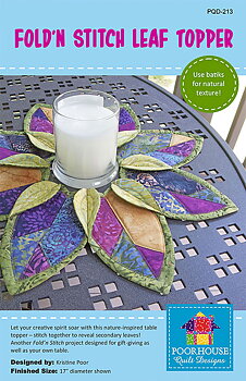Mönster: Fold'n Stitch Leaf Topper - Lövduk