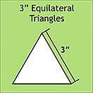 Pappersmall  - All 3" Equilateral Triangles, 50st