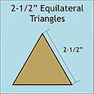 Pappersmall  - All 2½" Equilateral Triangles, 100st