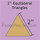 Pappersmall  - All 2" Equilateral Triangles, 75st