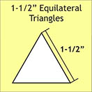 Pappersmall  - All 1½" Equilateral Triangles, 75st