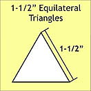 Pappersmall  - All 1½" Equilateral Triangles, 75st