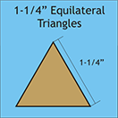 Pappersmall  - All 1-1/4" Equilateral Triangles, 100st