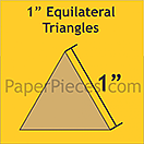 Pappersmall  - All 1" Equilateral Triangles, 100st