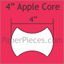 Pappersmall - 4" Apple Core, 25st