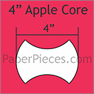 Pappersmall - 4" Apple Core, 25st