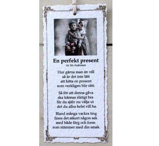 Diktkort - En perfekt present 