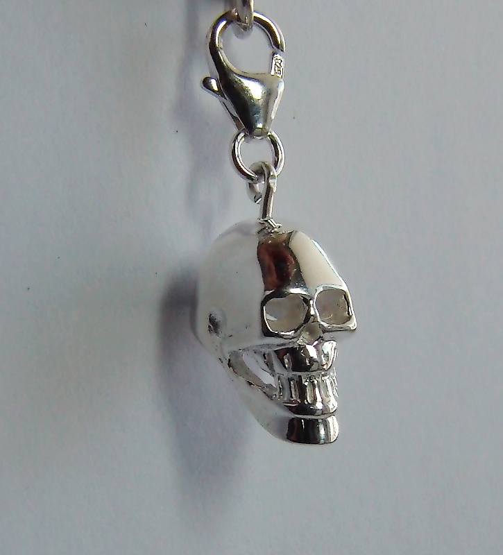 Dödskalle berlock - 925 Sterling Silver 