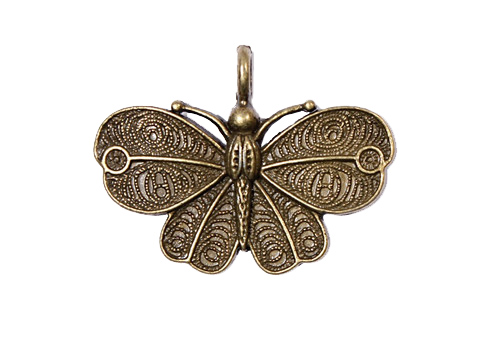 Charm Fjäril 42 x 32 mm - 3 st