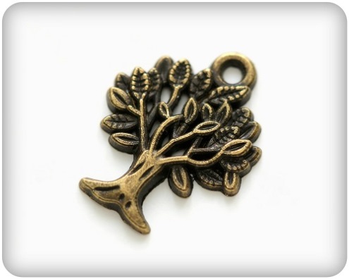 Charm Träd 22x17 mm - 4 st