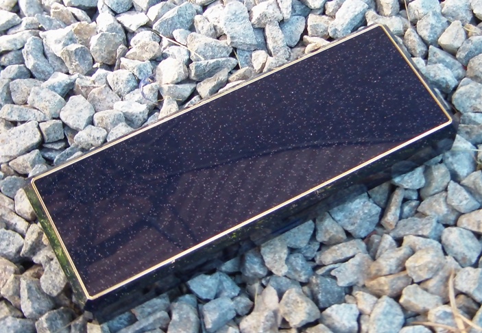 Presentask Pärlcollier 21 x 8 cm - Blå/guld - 2