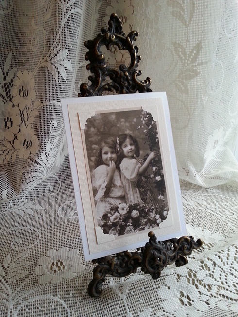Vintage kort "Elin & Ebba"