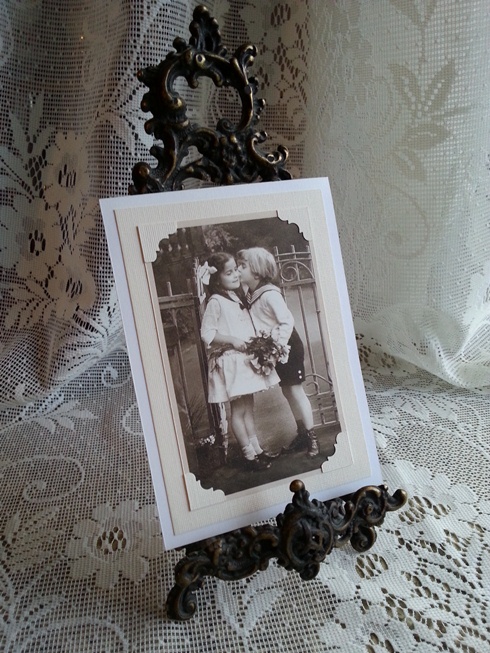 Vintage kort "Emma & Edward"