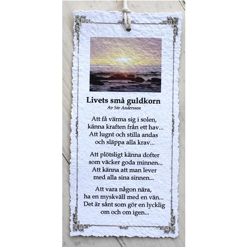Diktkort - Livets små guldkorn
