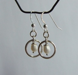 Örhängen sötvattenpärla - 925 Sterling Silver