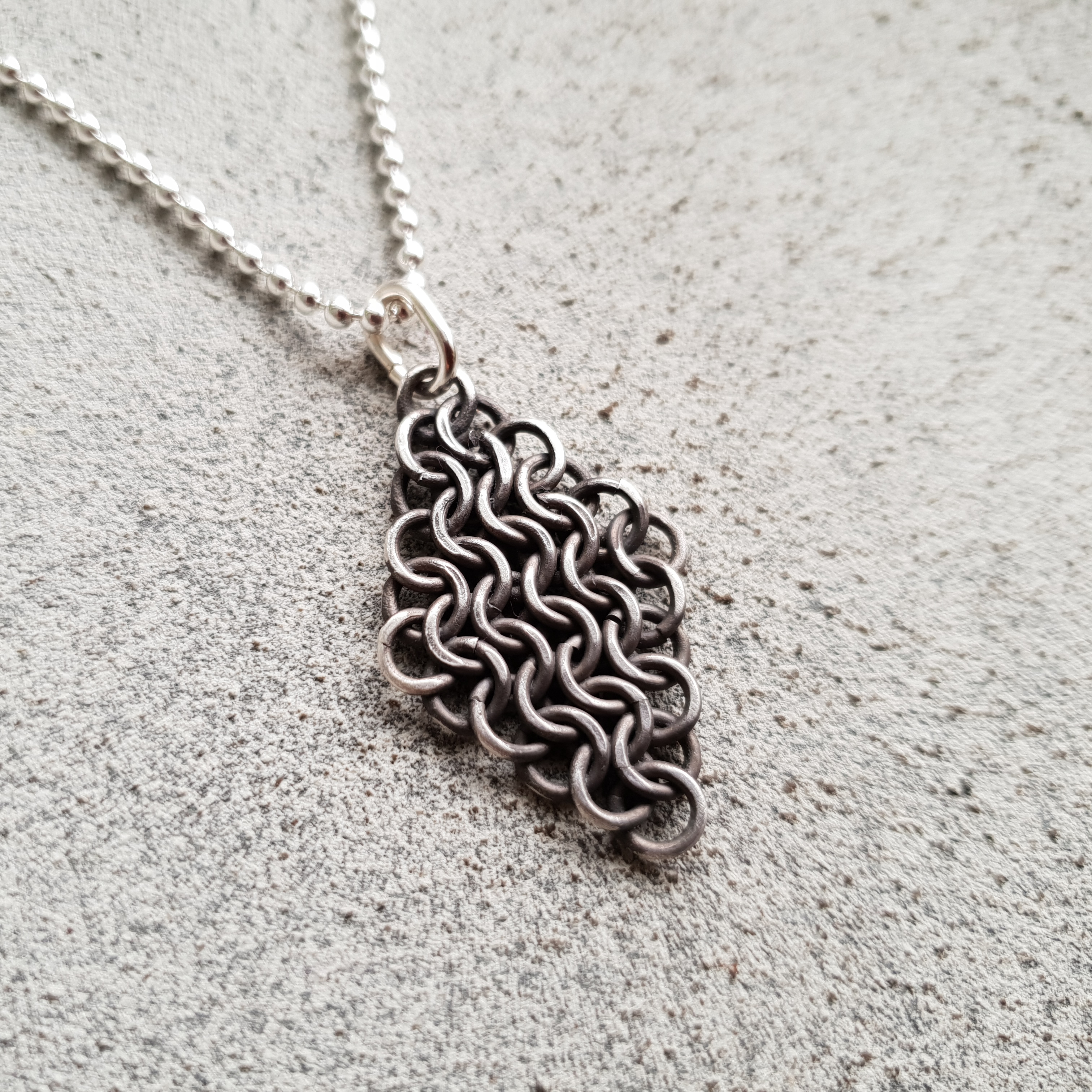 Brynjehänge oxiderat - 925 Sterling Silver