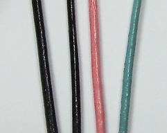 Läderrem 1,5 mm, svart