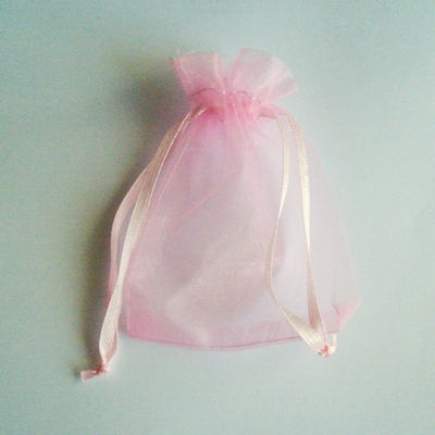 Organzapåse 7 x 10 cm - rosa
