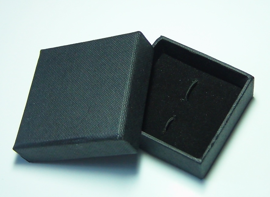 Presentask 6 x 6 cm - svart