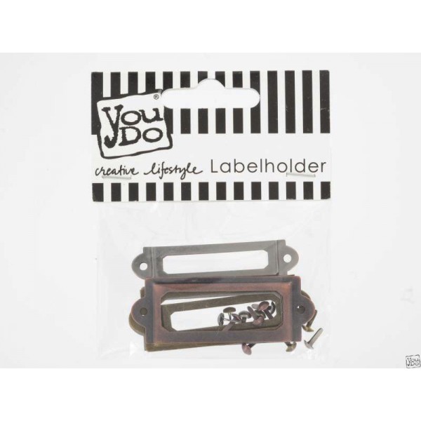 Labelholder inkl. brads Antikmix 6 st - You Do