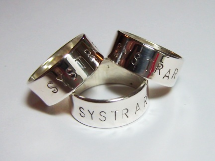 Stämplad ring SYSTRAR 7 mm - 2