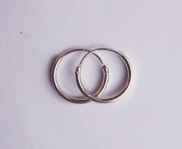 Kreoler 15 mm - 925 Sterling Silver