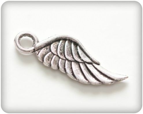 Charm Änglavinge 21 x 8 mm - 4 st