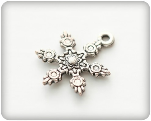 Charm Snöflinga 21 x 18 mm - 4 st