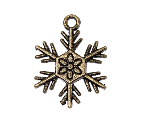 Charm Snöflinga 24 x 19 mm - 4 st