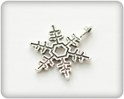 Charm Snöflinga 21 x 18 mm - 4 st