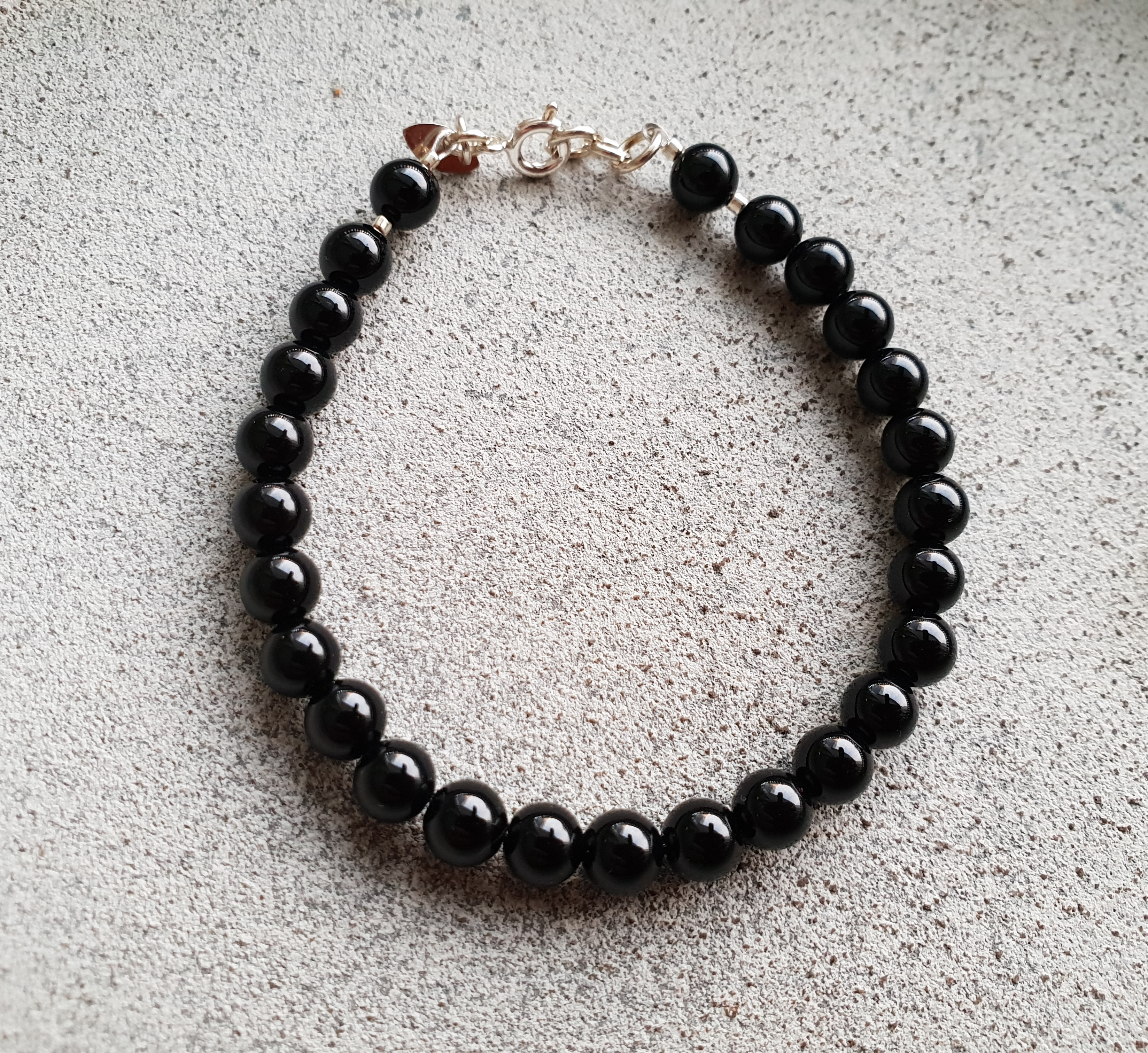Armband, Onyx - 925 Sterling Silver