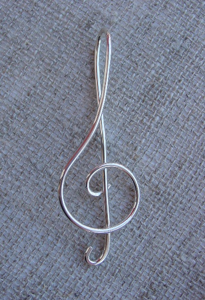 Hänge, G-klav - 925 Sterling Silver - 3
