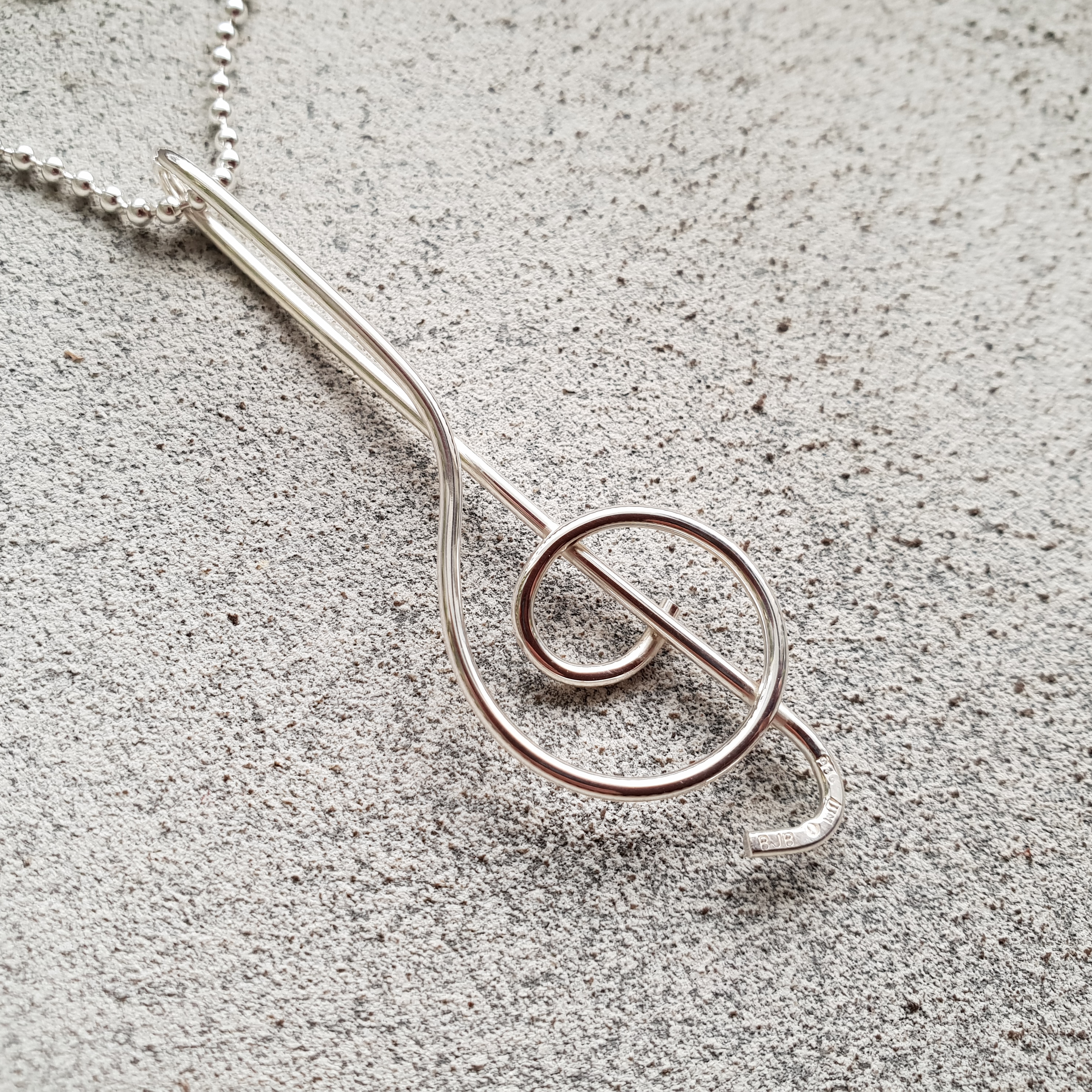 Hänge, G-klav - 925 Sterling Silver