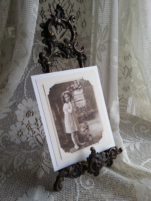 Vintage kort "Lettres"