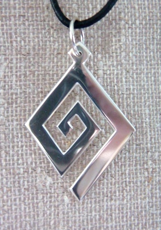 Hänge, labyrint - 925 Sterling Silver - 2