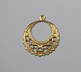 Rund filigree i mässing