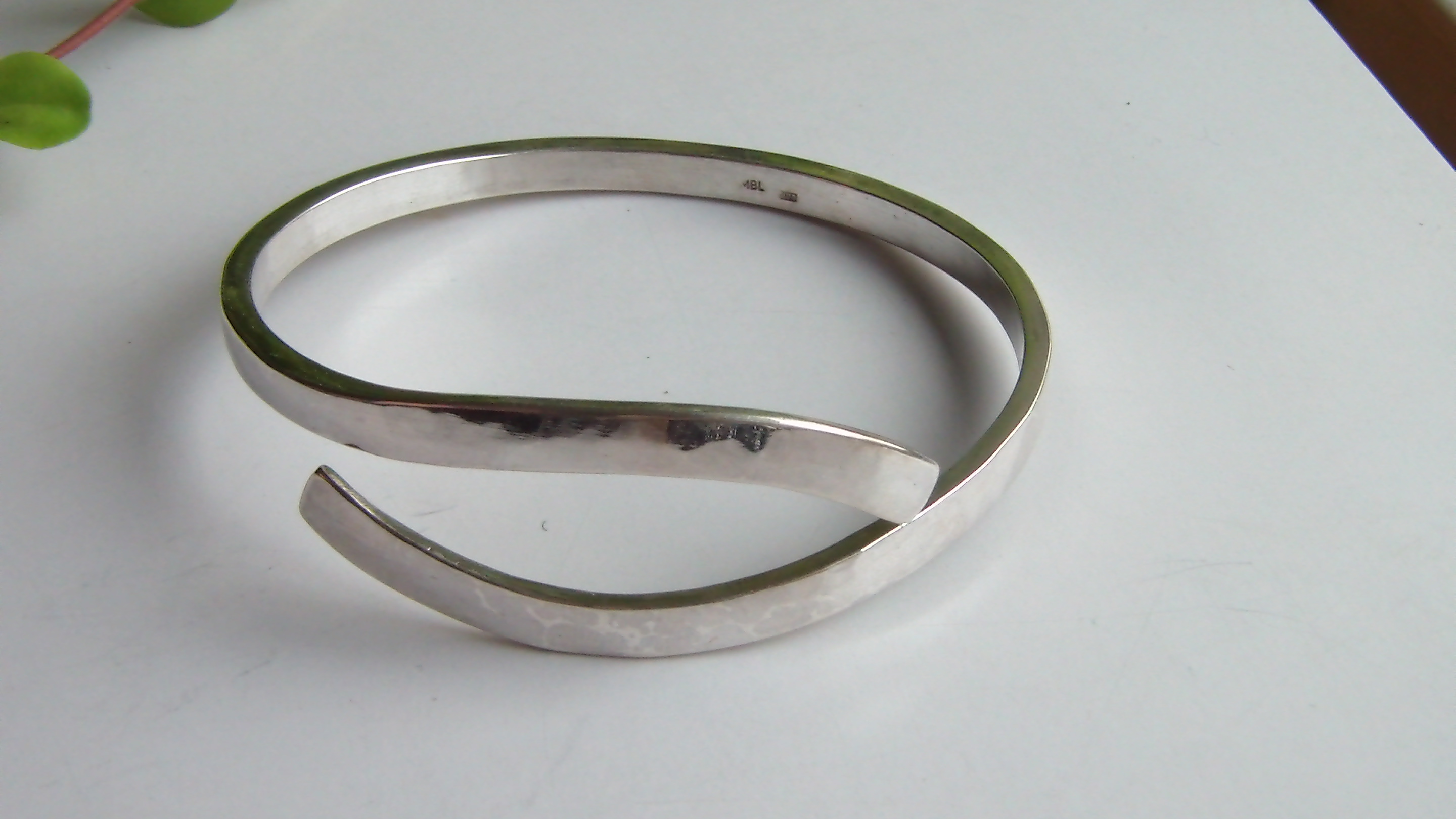 Smidda silverarmband