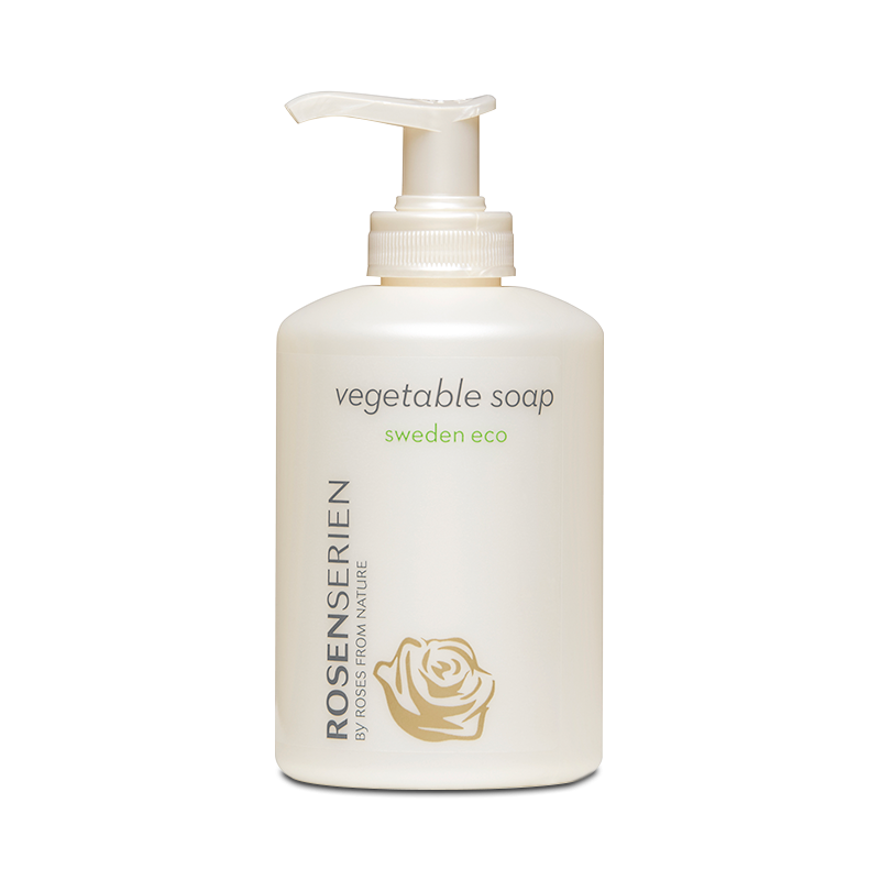 Vegetable soap - ekologisk vegetabilisk tvål 300ml -  Rosenserien - 2
