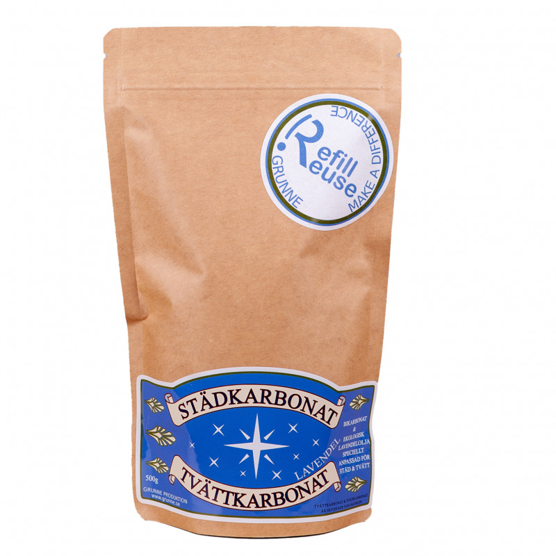 Städ & tvättkarbonat lavendel 500gr - GRUNNE - 3