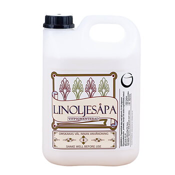 Grunne linoljesåpa vitpigmenterad 2,5 liter - GRUNNE