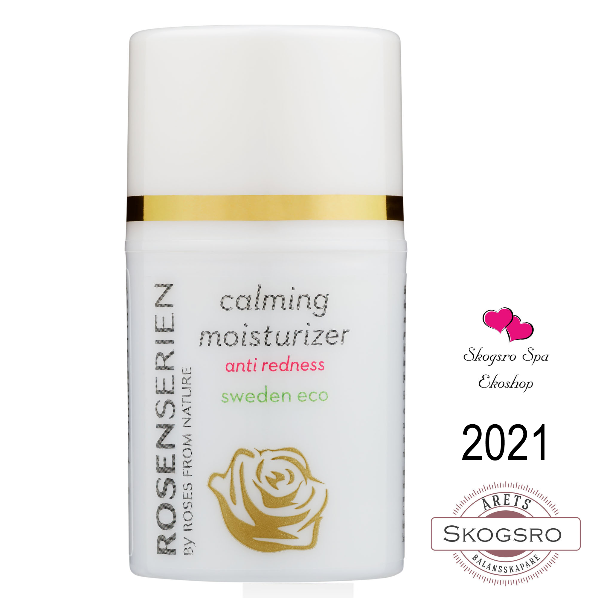 Bonusgåva 5900 poäng Face cream Calming Moisturizer Anti Redness 50 ml -  Rosenserien värde 399:- - 2