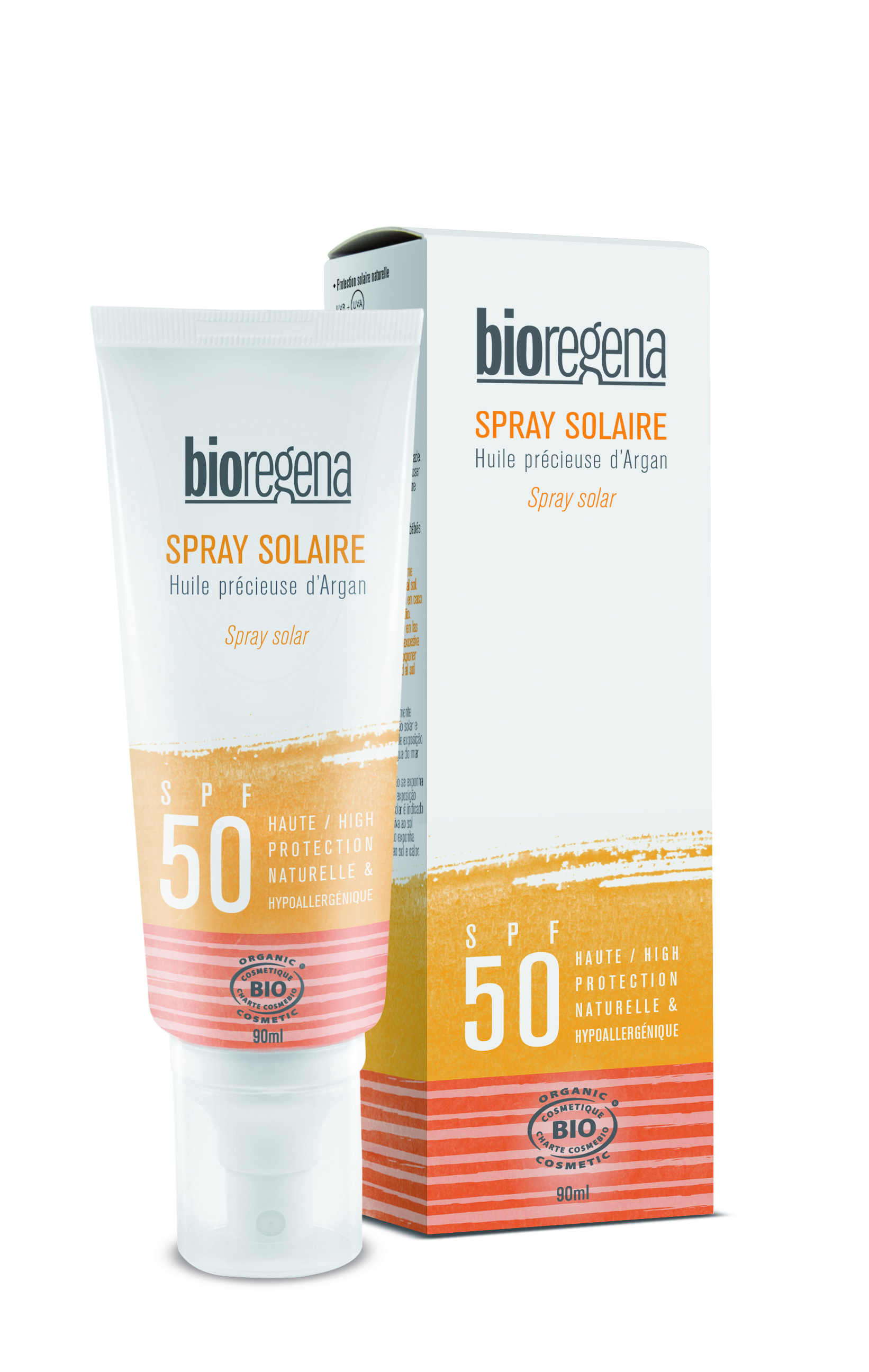 Solskydd spray Spf 50 Body & face Bioregena Skogsro Spa